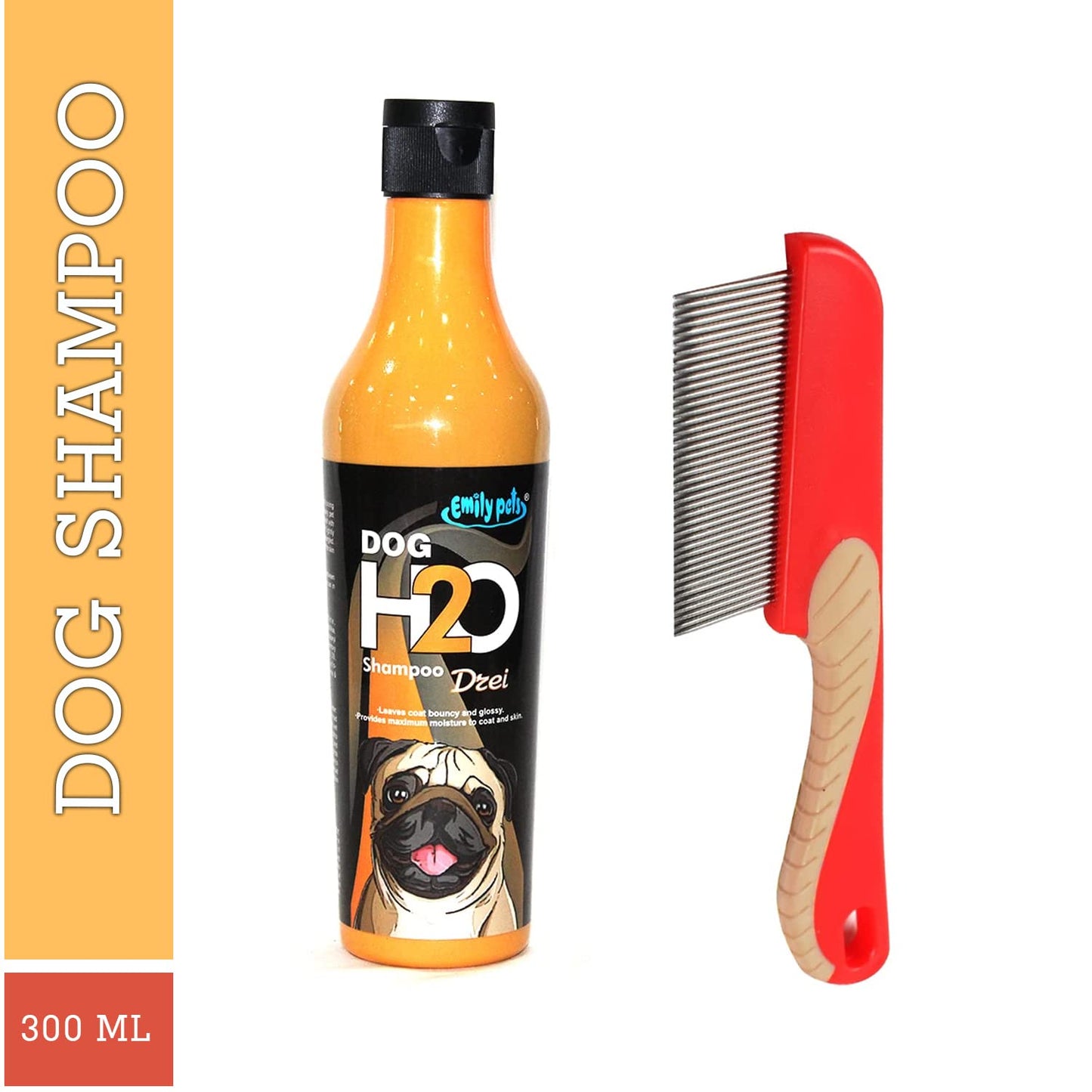 Anti-Dandruff Dog Shampoo with Comb
