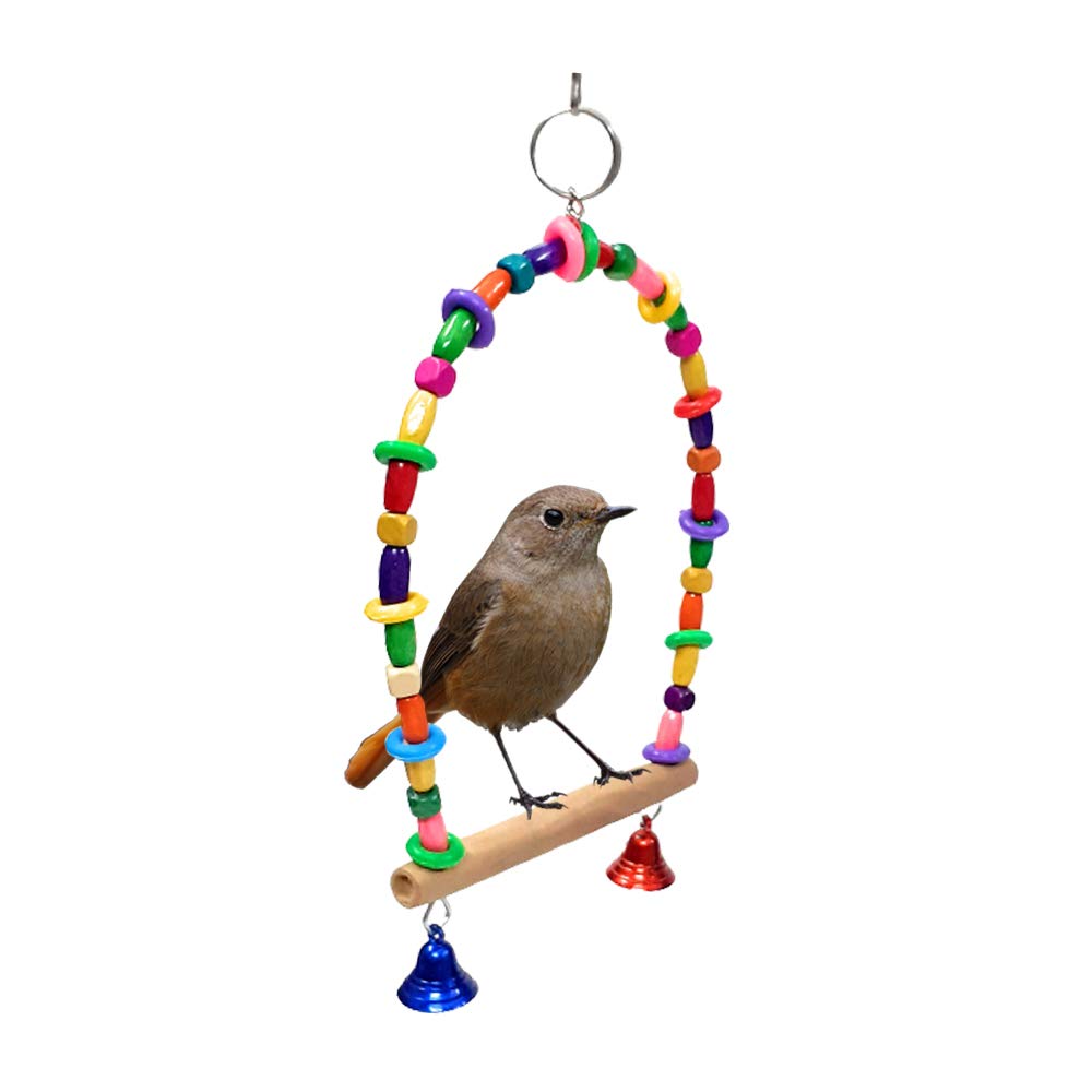 Parrot Hanging Swing Bell Toy