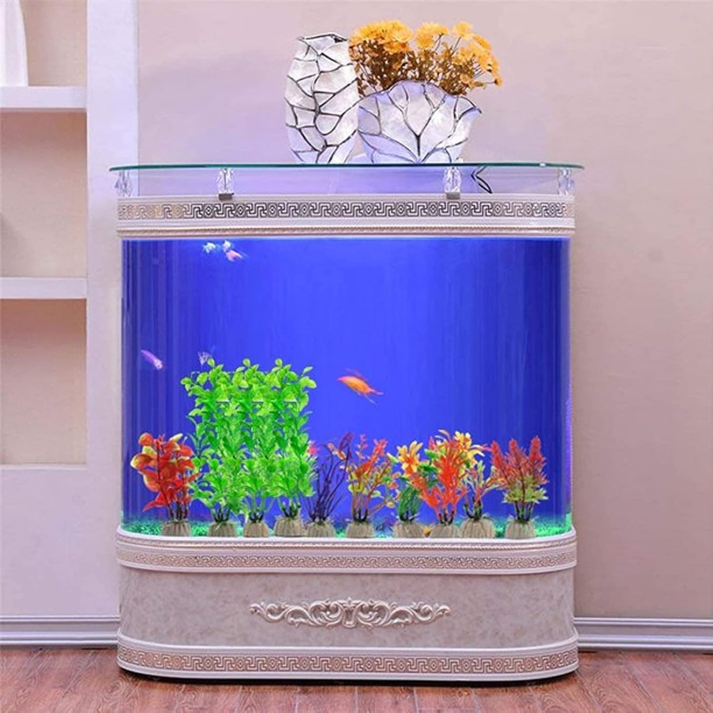 Decorative Artificial Green Grass for Aquarium Decor