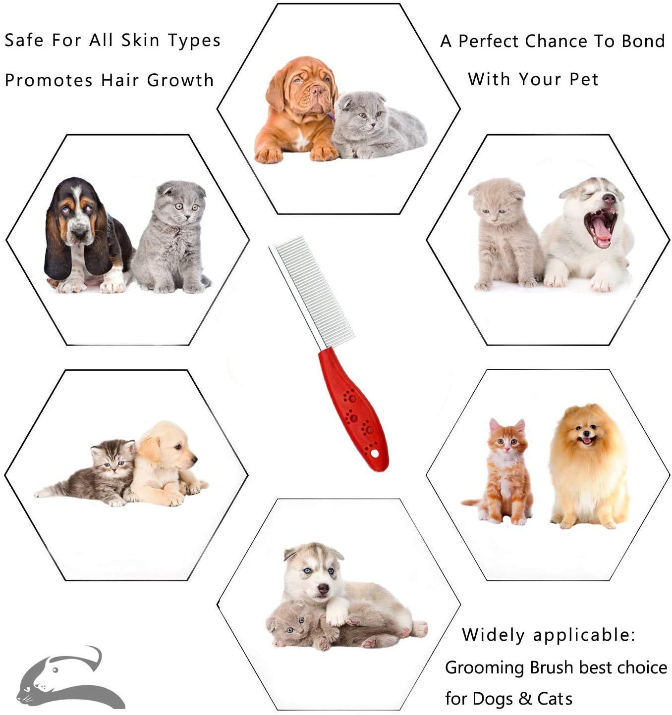 Stainless Steel Pet Detangling Comb
