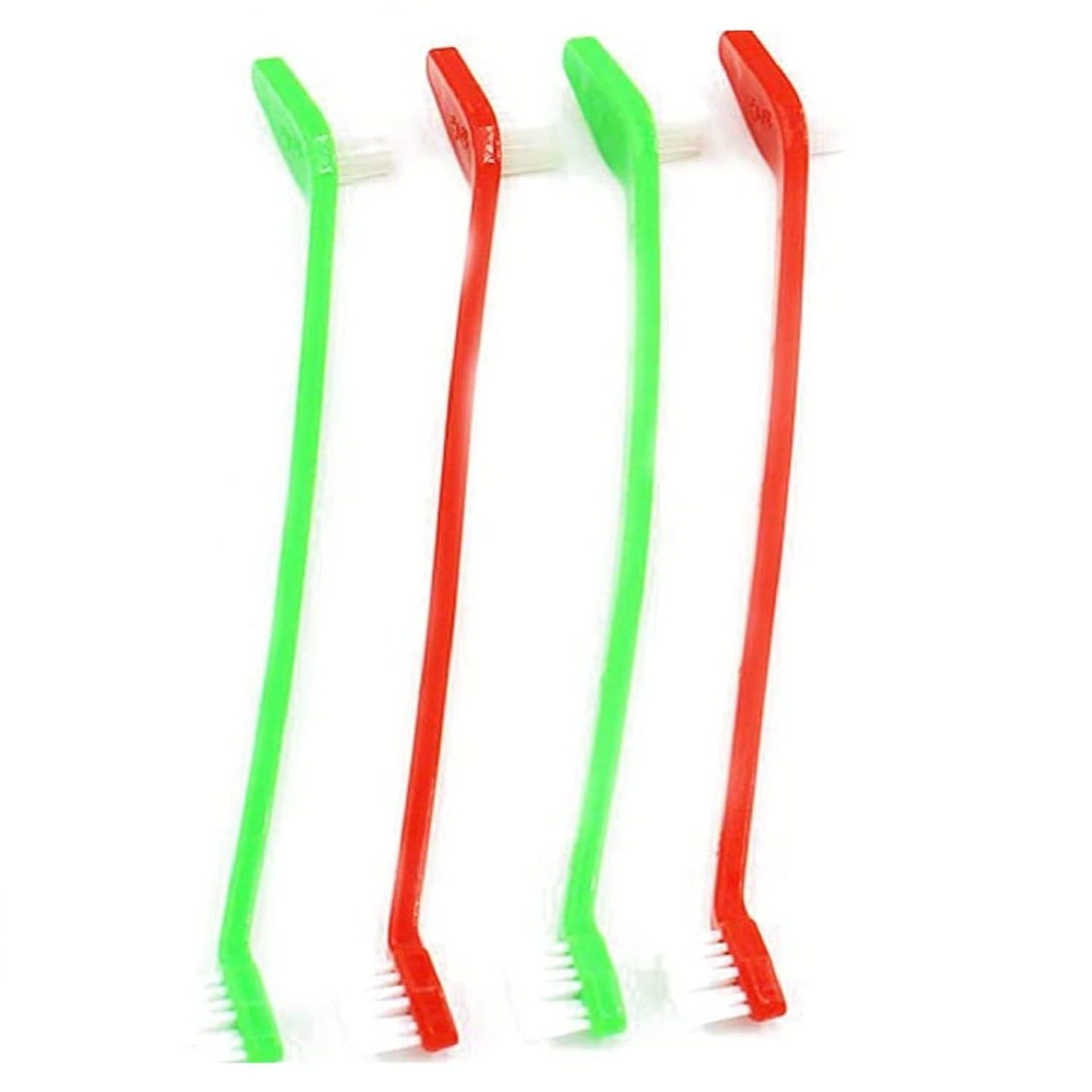 Double-Headed Pet Toothbrush Set of 4