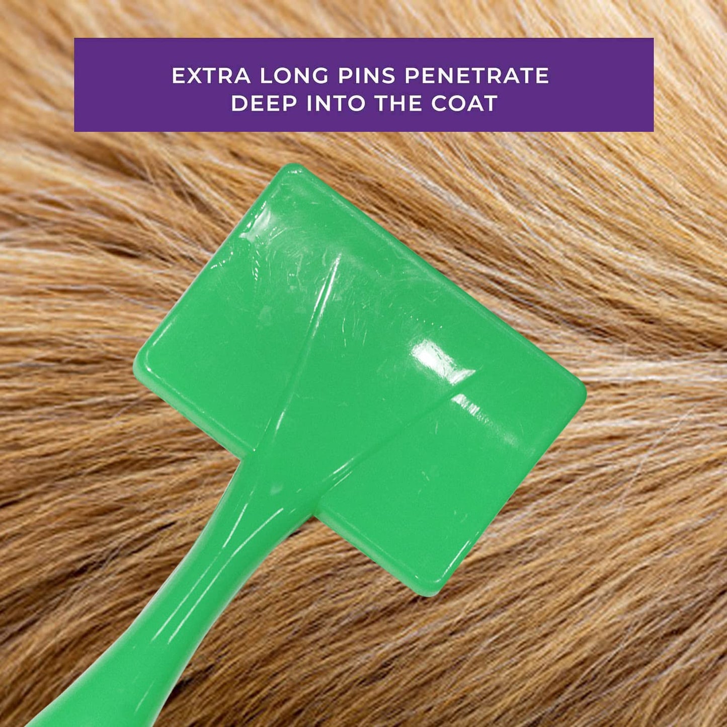 Green Universal Pet Slicker Brush