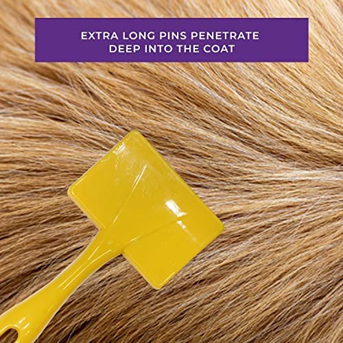 Yellow Flexible Pin Slicker Brush