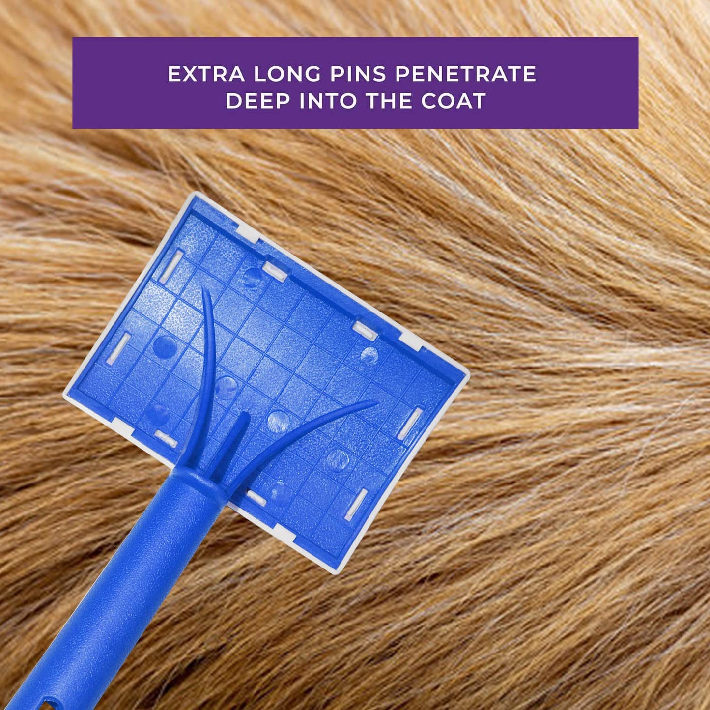 Large Blue Flexible Slicker Brush