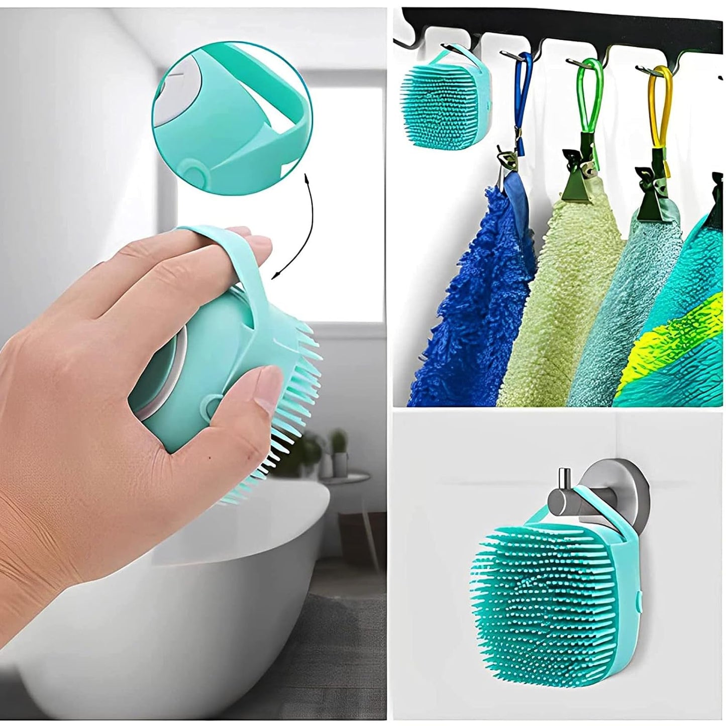 Silicone Pet Bath & Shampoo Brush