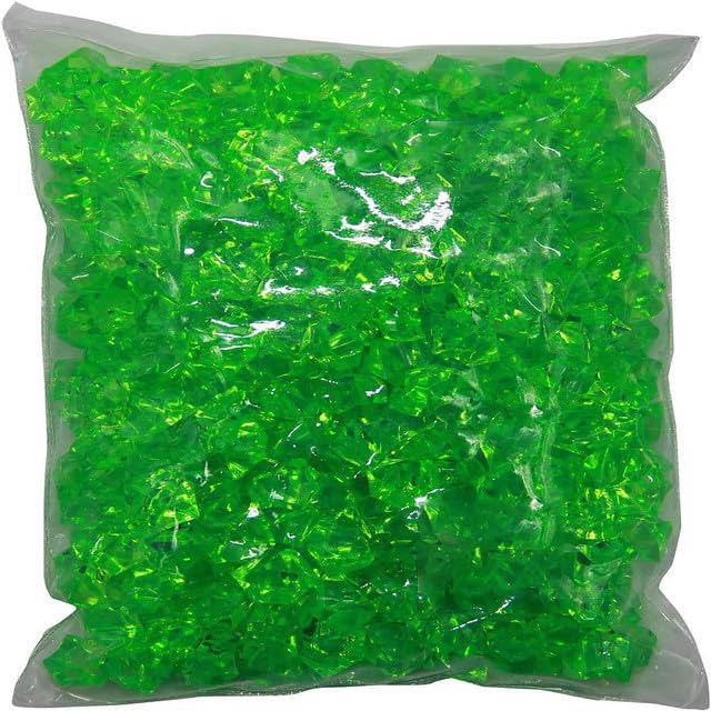 Green Acrylic Aquarium Decorative Stones