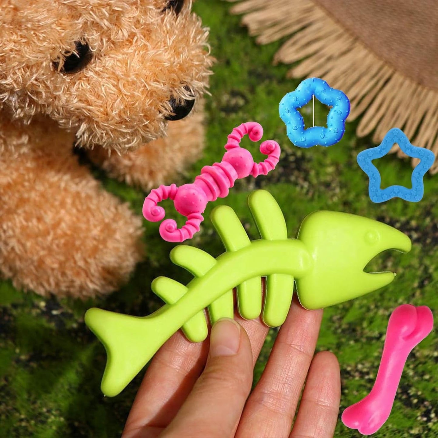 Puppy Rubber Teething Toy Set