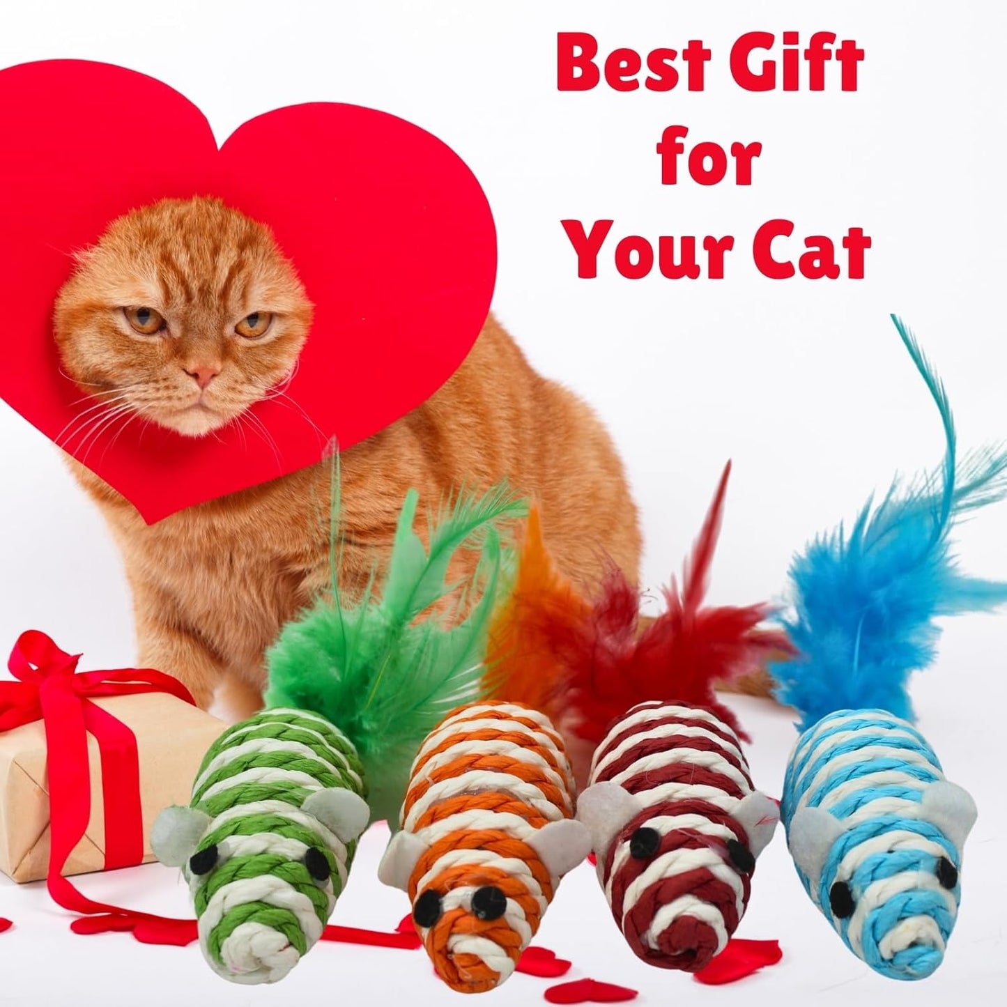 Sisal Rattle Mouse Cat Toy