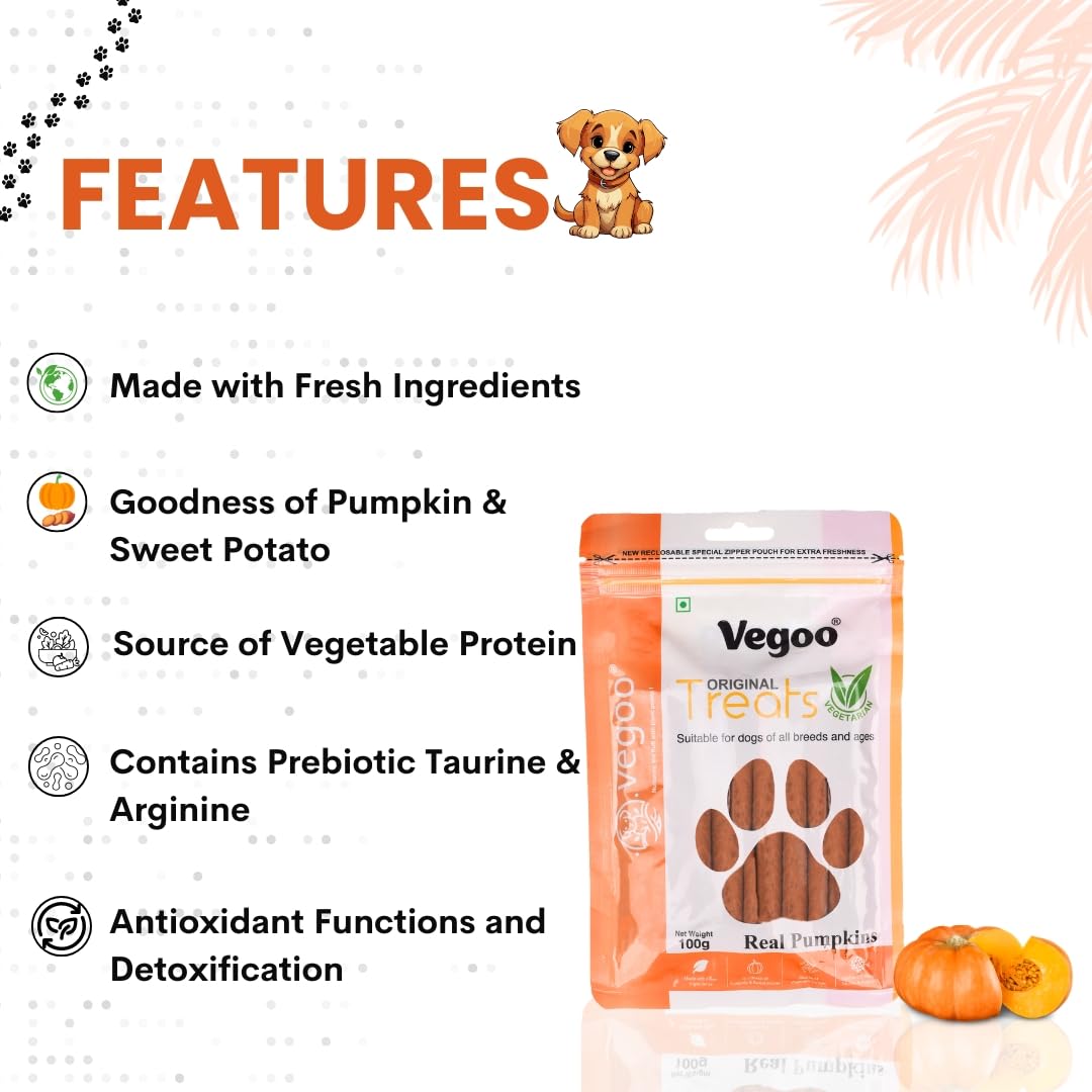 Dog Treat, Optimum Health Formula 100g (Pumpkin)