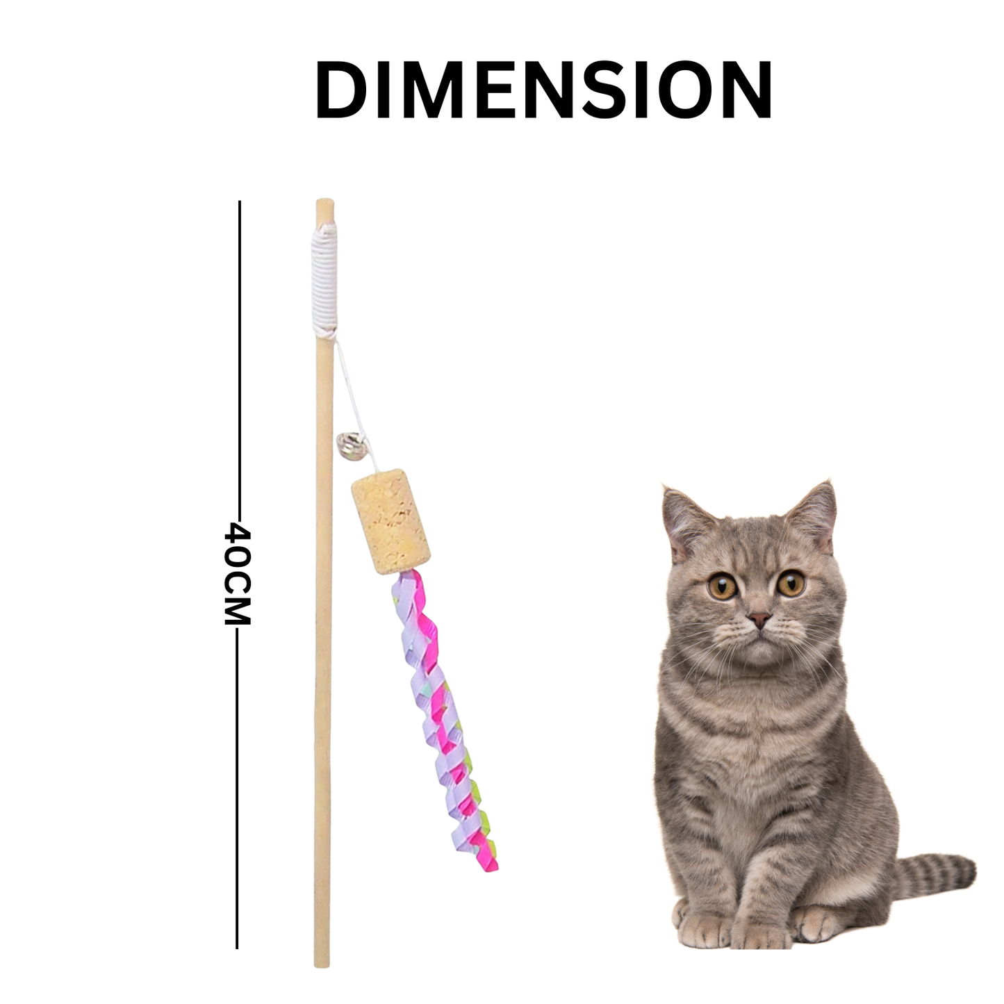 Interactive Cat Stick toy for Playful Cats