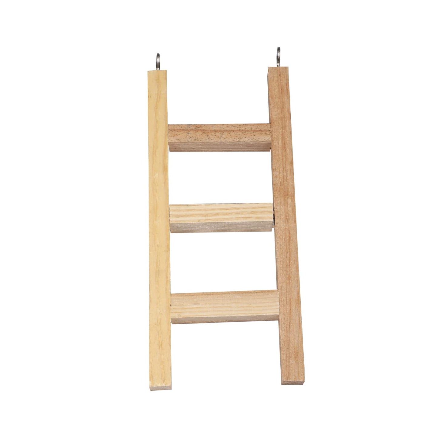 Wooden Bird Training Ladder Toy with Hooks