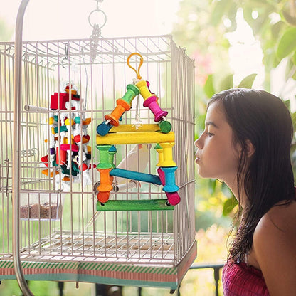 Parrot Cage Hammock Swing, Pet Hanging Toy