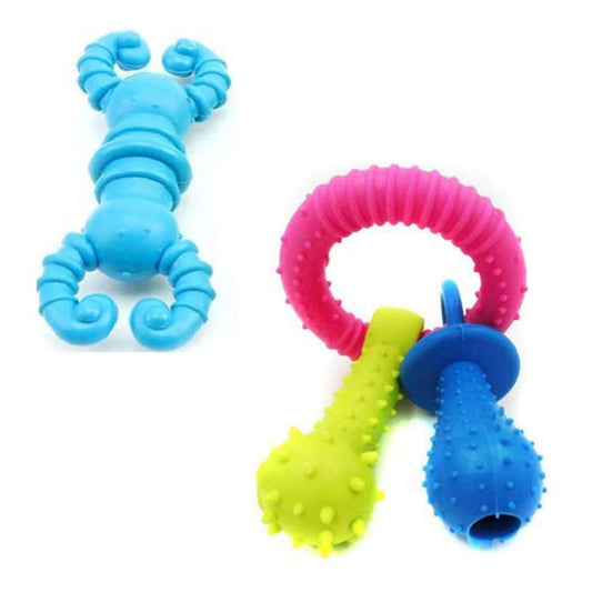 Dog Rubber Chew Toy Combo