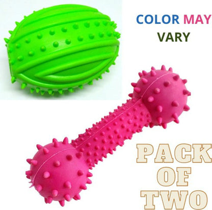 Rubber Dog Chew Toy Combo