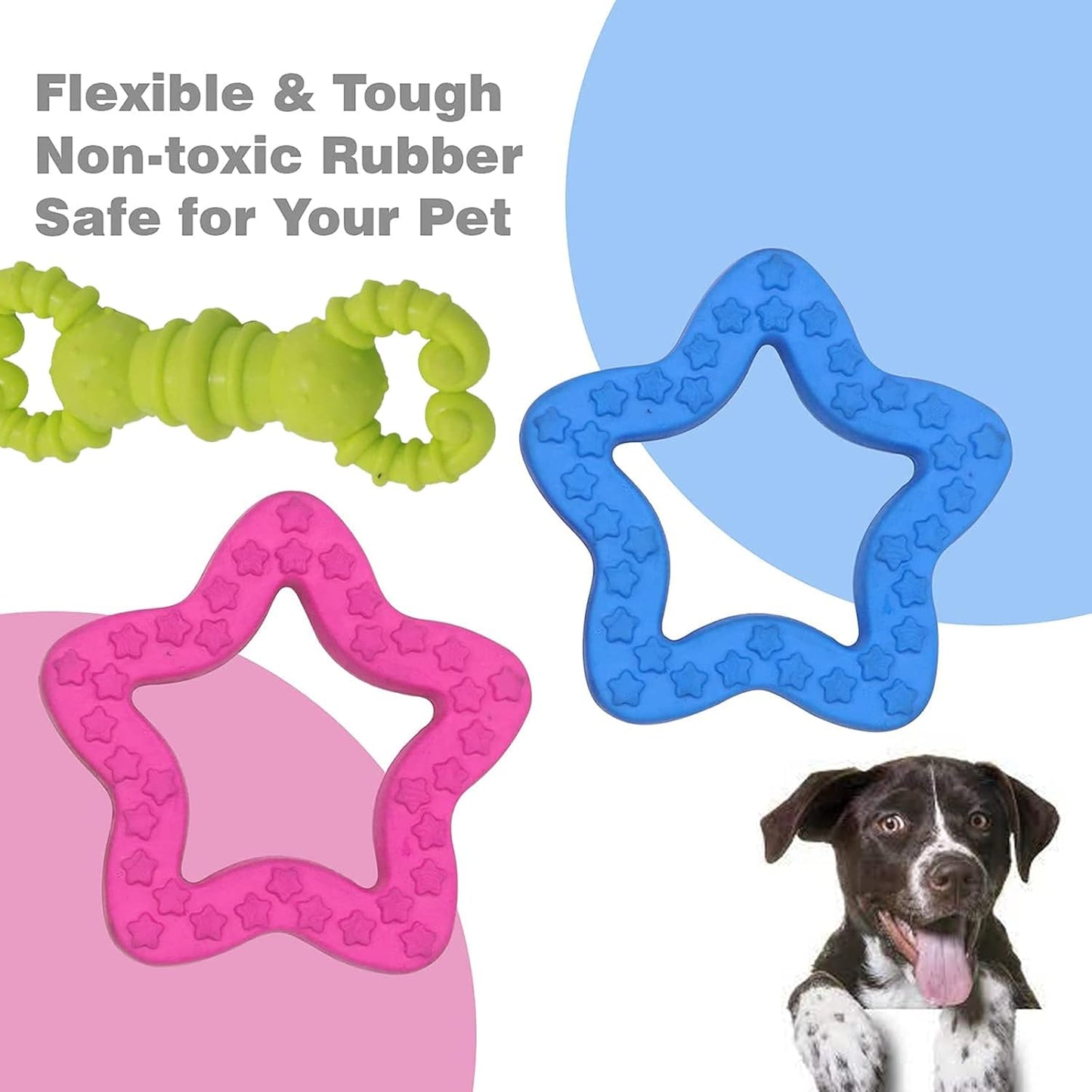 Natural Rubber Chew Toys Combo - (Pack of 2)