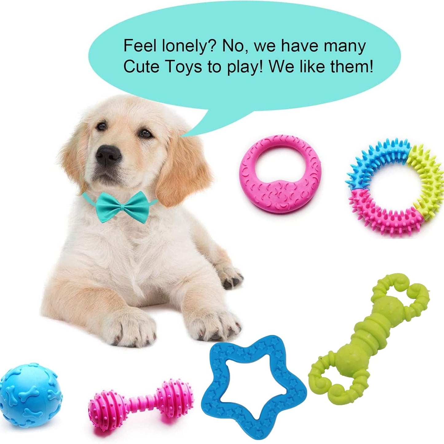 Natural Rubber Chew Toys Combo - (Pack of 2)