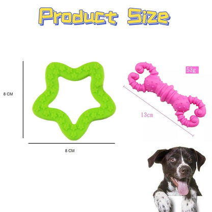 Natural Rubber Chew Toys Combo - (Pack of 2)