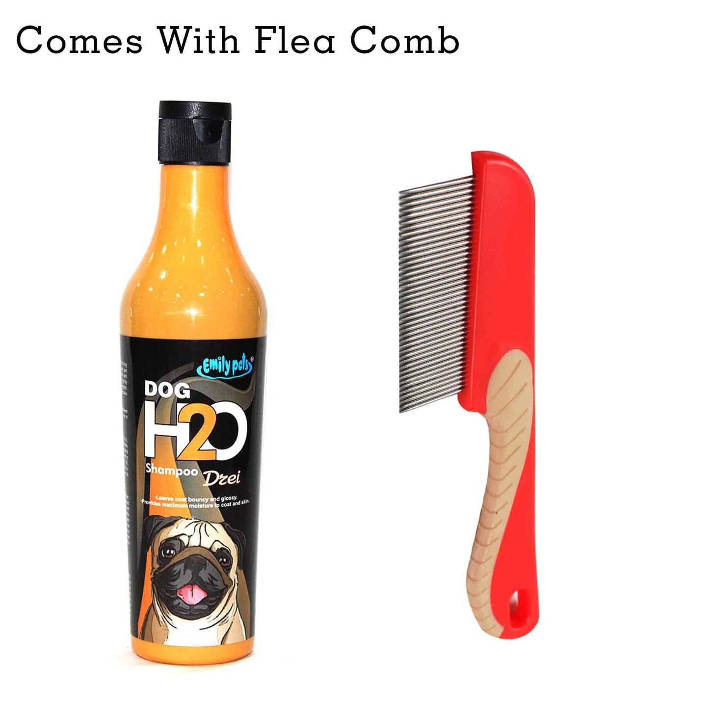Anti-Dandruff Dog Shampoo with Comb