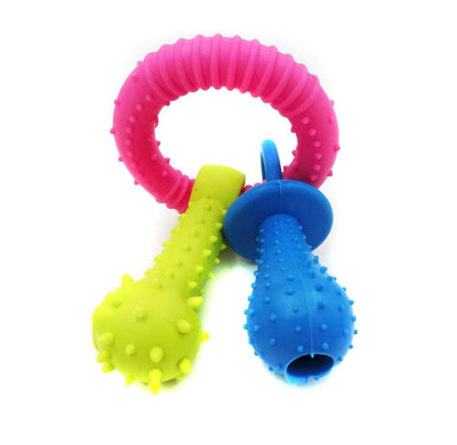 Rubber Teeth Cleaning Training Puppy Toy