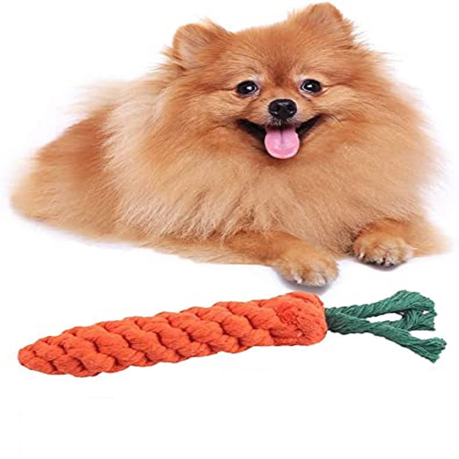 Carrot Cotton Rope Chew Toy for Dogs