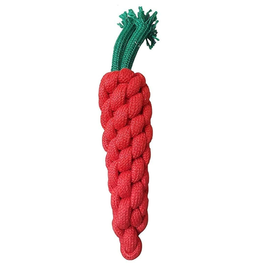 Carrot Cotton Rope Chew Toy for Dogs
