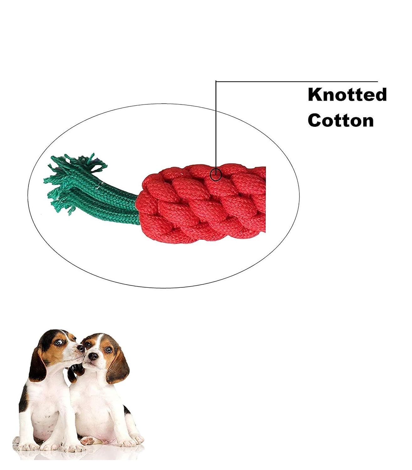 Carrot Cotton Rope Chew Toy for Dogs