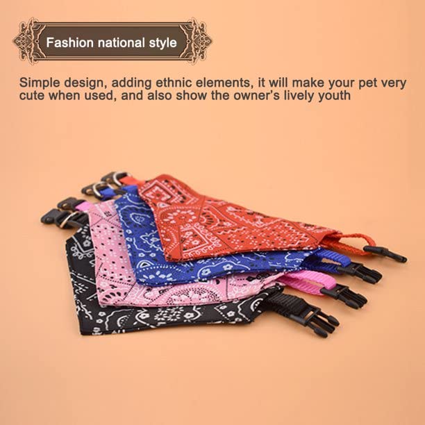 Printed Triangle Bandana Collar for Pets