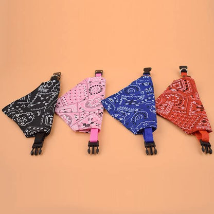 Printed Triangle Bandana Collar for Pets