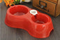 Red Double Pet Feeding Bowl