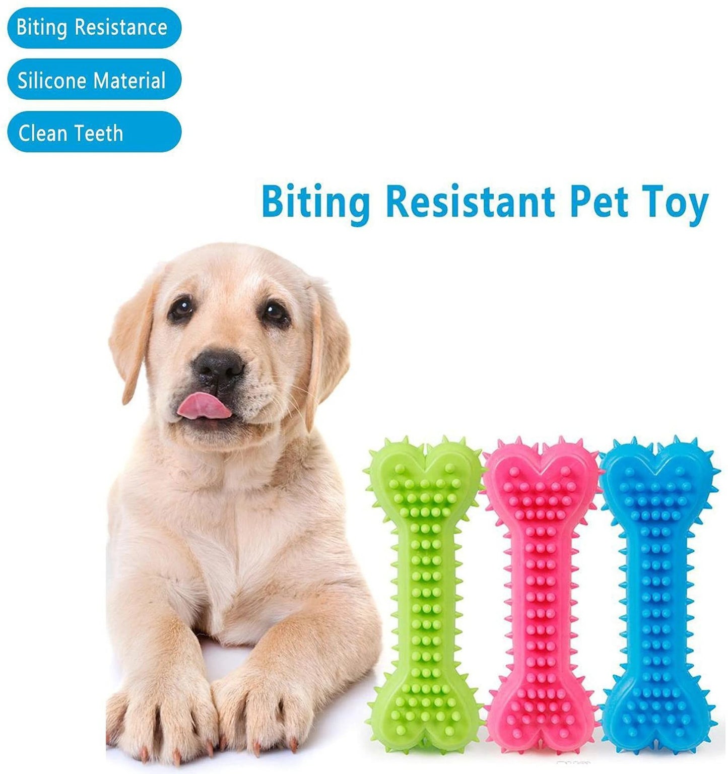 Rubber Chew Bone Dog Toy
