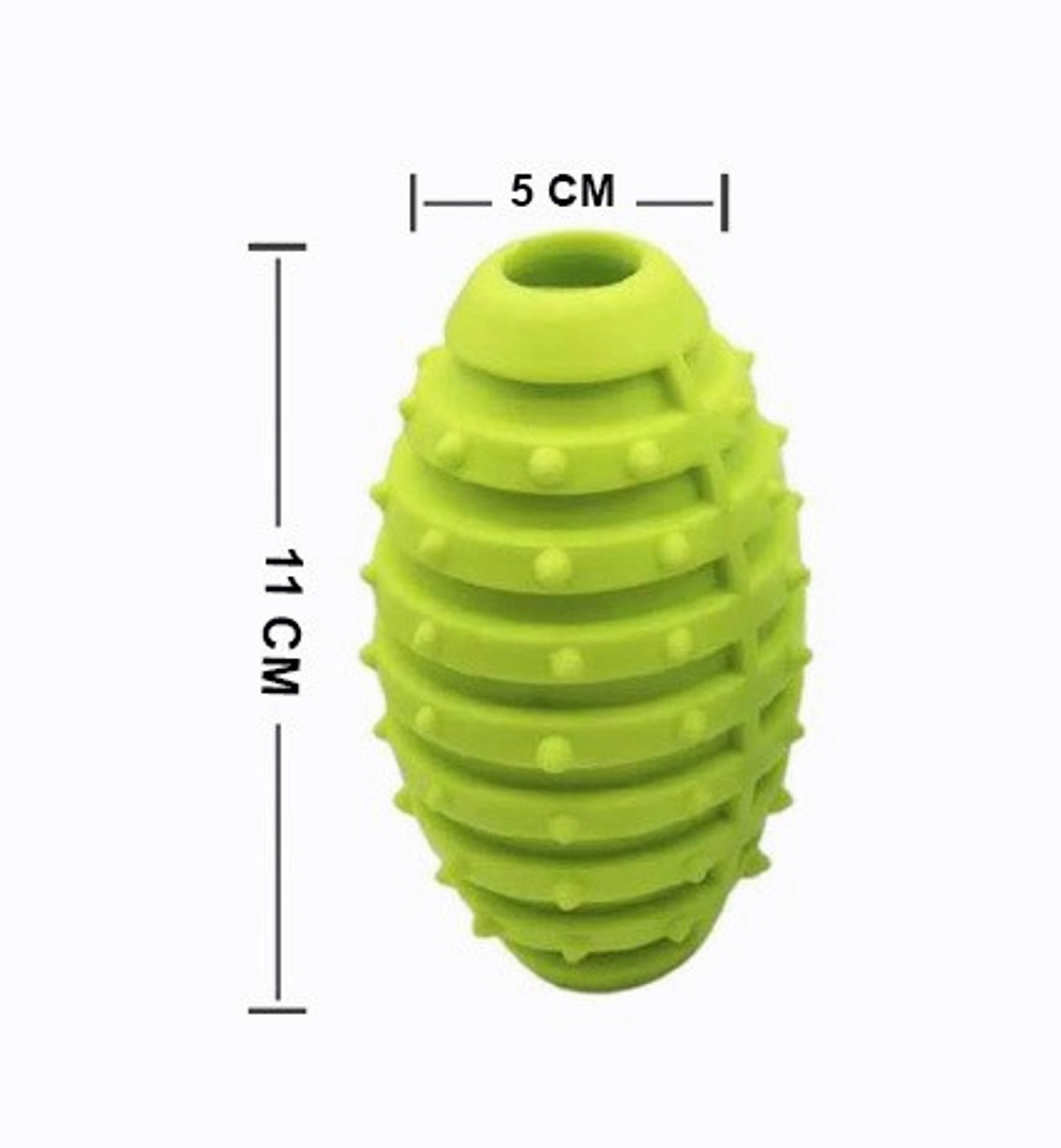 Green Spiked Treat Ball Toy