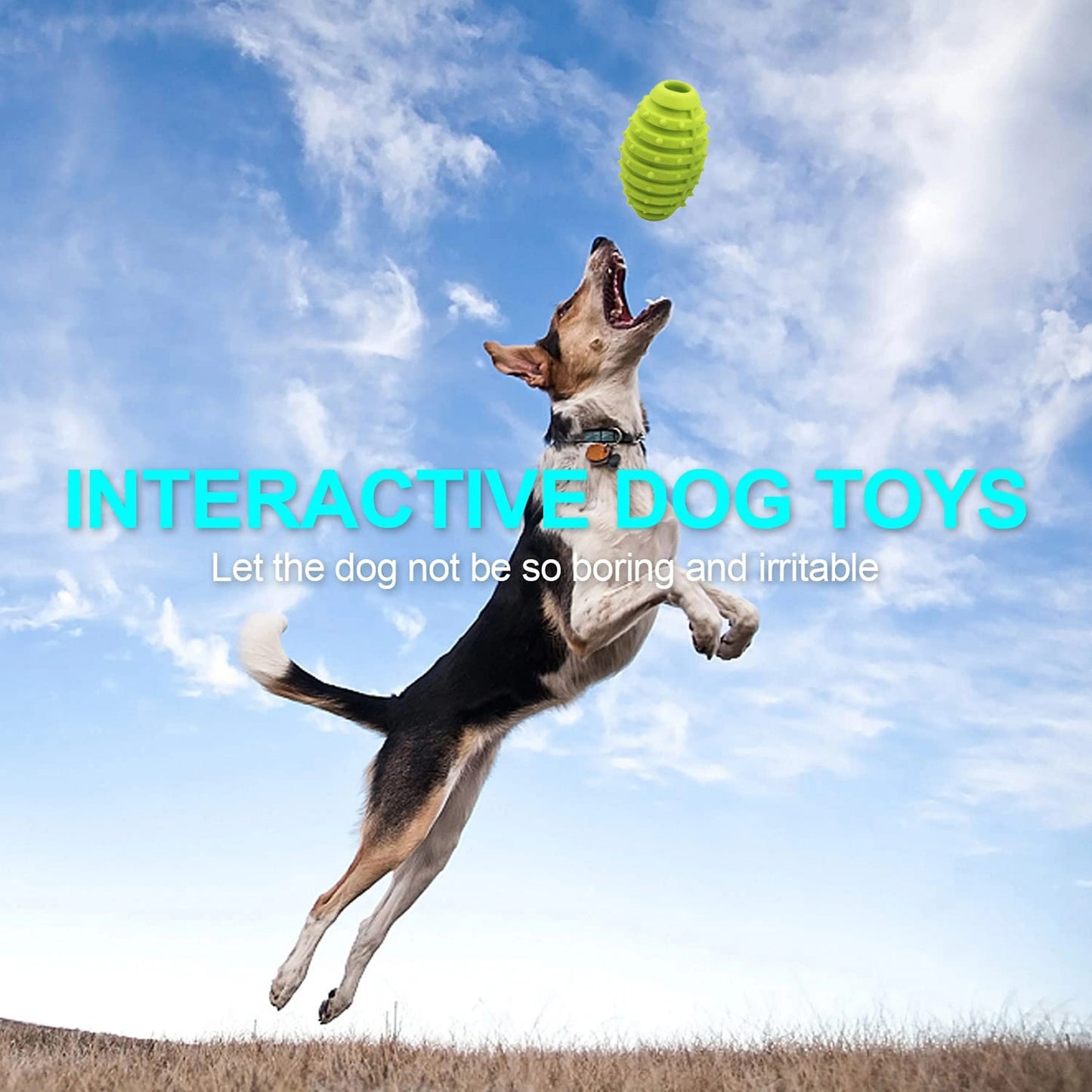 Green Spiked Treat Ball Toy