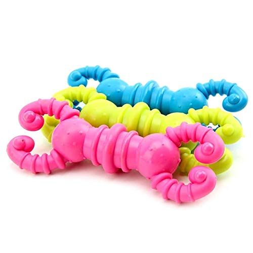 Blue Rubber Chew Bone Toy