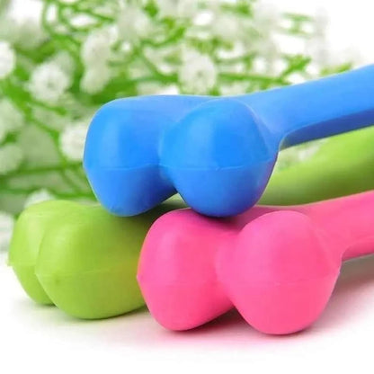 Pink Natural Rubber Dog Bone