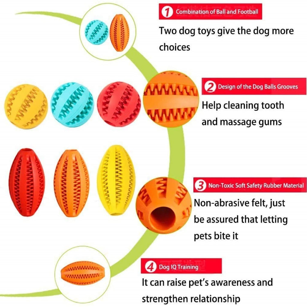 Dog Interactive Ball for Dog Teeth Cleaning