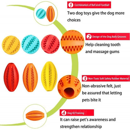 Dog Interactive Ball for Dog Teeth Cleaning