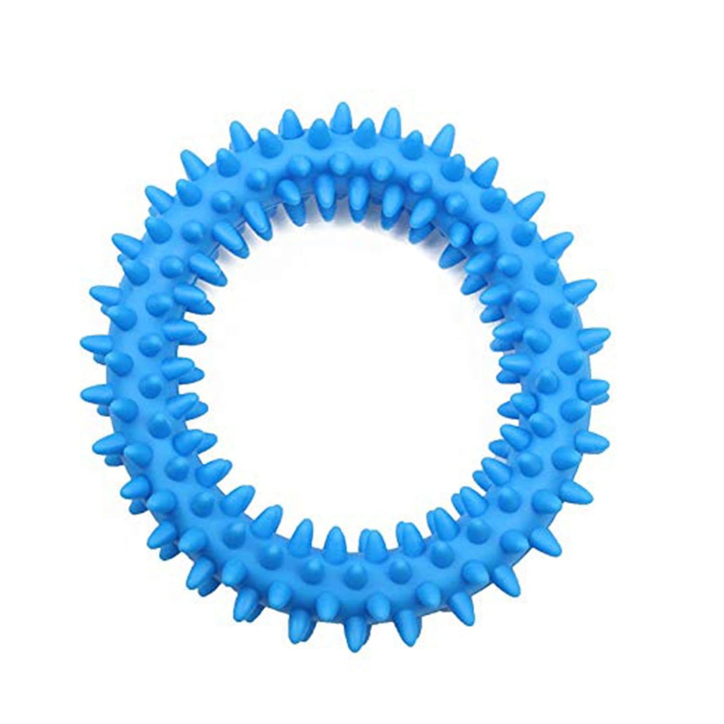 Blue Spiky Ring Dog Toy