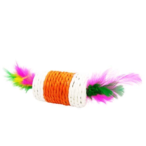 Interactive Feather Rope Cat Toy