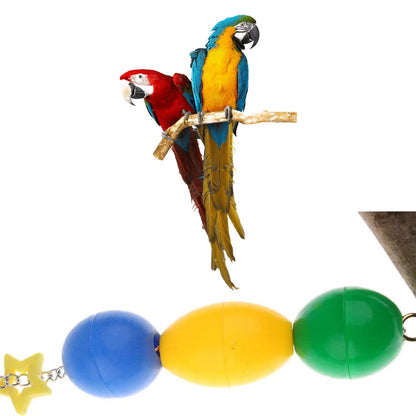 Pet Bird Chew Cages Hang Toys Swing