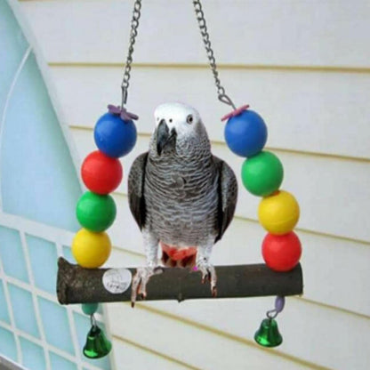 Pet Bird Chew Cages Hang Toys Swing