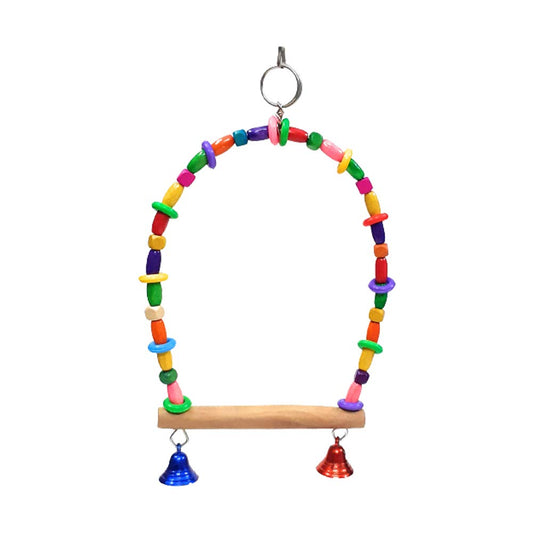 Parrot Hanging Swing Bell Toy