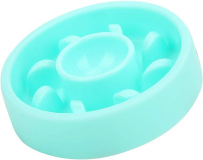 Dog Slow Feeder Bowl - Blue