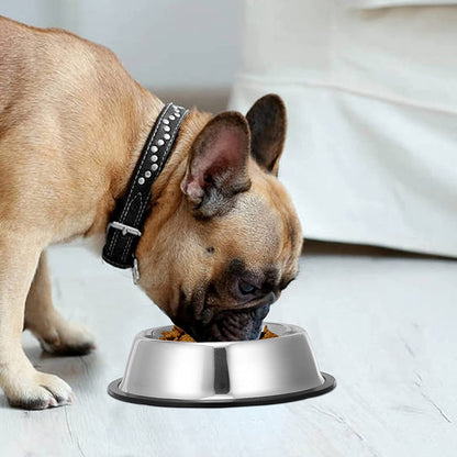 Pet Steel Bowl Feeder-Anti Skid Grip for Water, Food