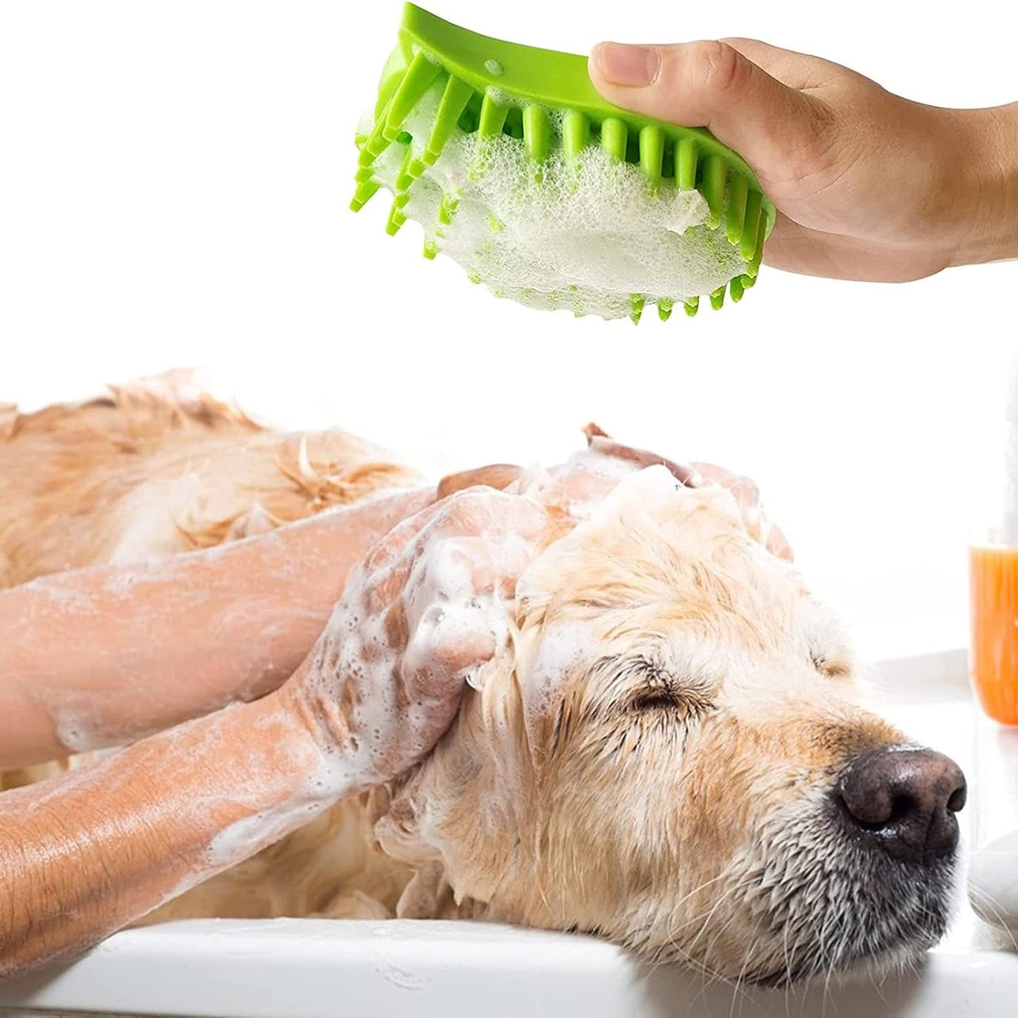 Cat Shaped Pet Grooming Brush, Blue