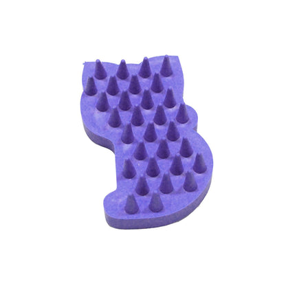 Purple Silicone Pet Grooming Brush