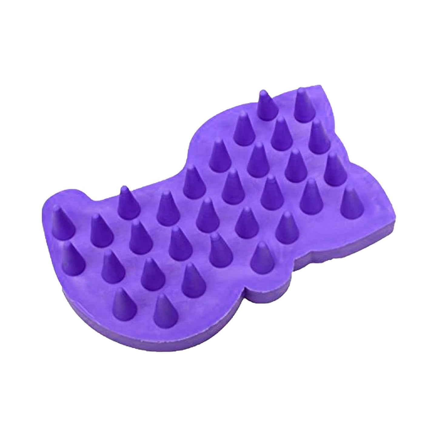 Purple Silicone Pet Grooming Brush