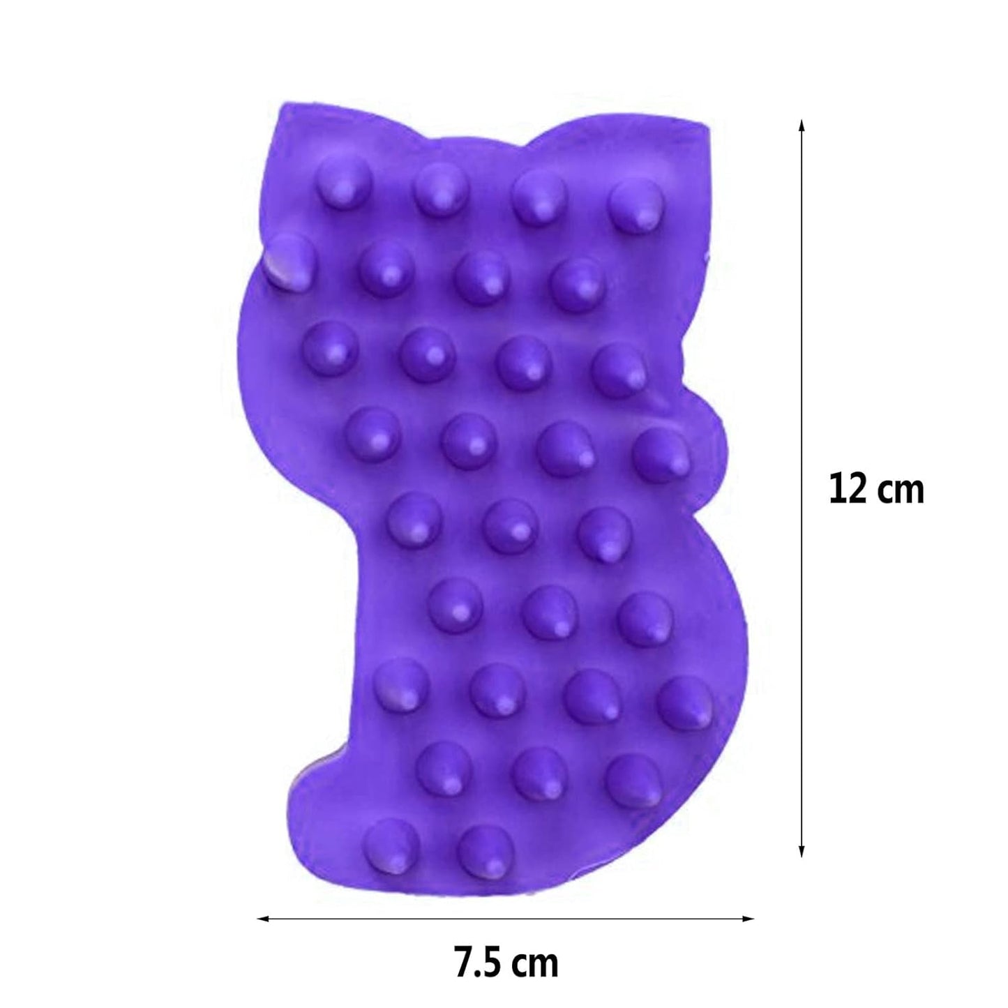 Purple Silicone Pet Grooming Brush