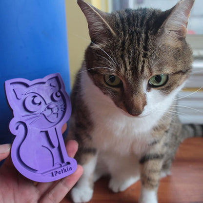 Purple Silicone Pet Grooming Brush