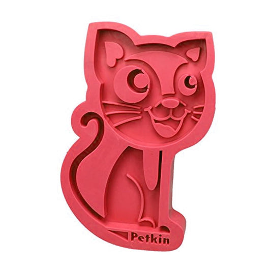 Cat Shaped Pet Grooming Brush, Red