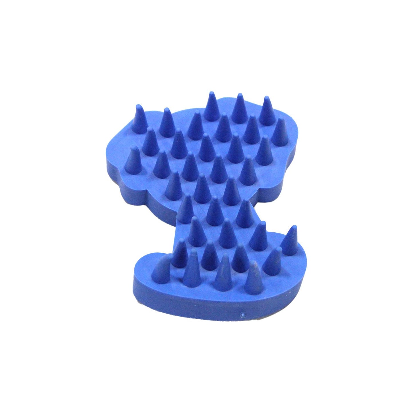 Blue Rubber Pet Bath Brush